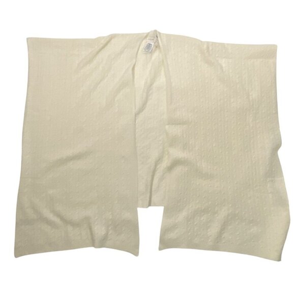 J.Crew Factory Lightweight super soft cable-knit poncho ivory neutral OS 2024 - Picture 11 of 11